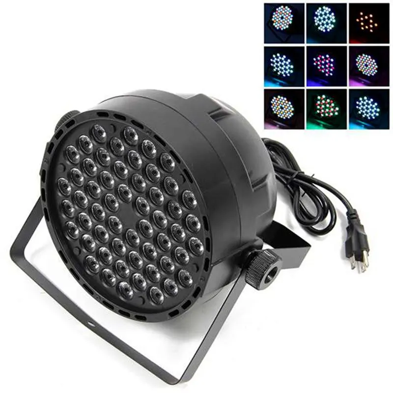 

US Plug 54X3W RGBW LED Stage Light With DMX512 for disco DJ projector machine Party Decoration Stage Lighting