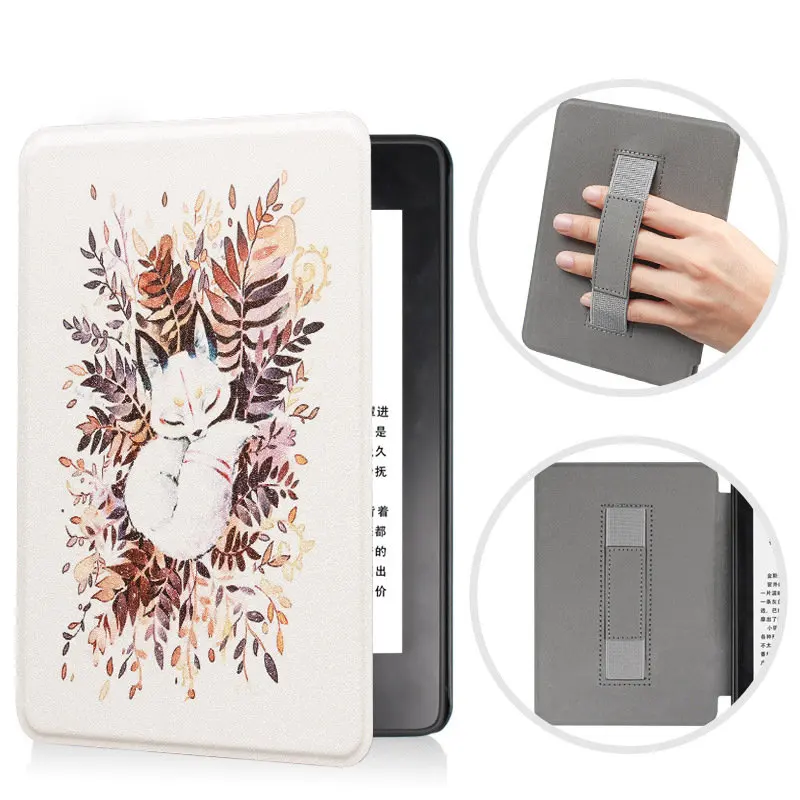 Для Amazon Kindle Paperwhite 4 чехол из искусственной кожи Флип Тонкий Смарт-Чехол ручной чехол для нового Kindle Paperwhite 10го поколения - Цвет: Sleeping fox
