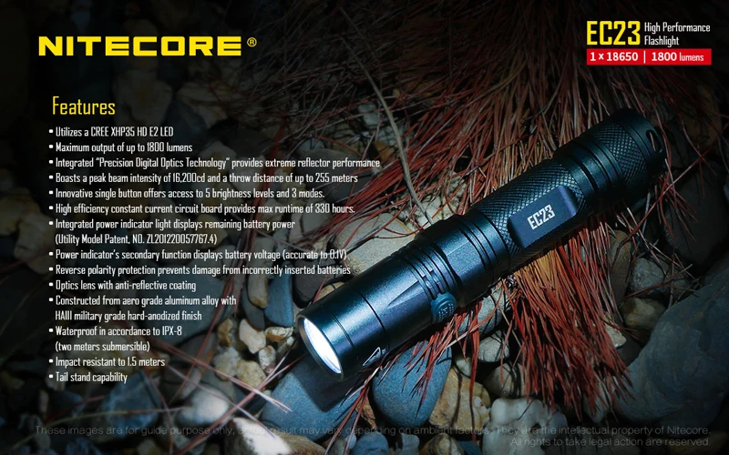 Nitecore EC23 1800 lumens LED High Performance Flashlight (22)