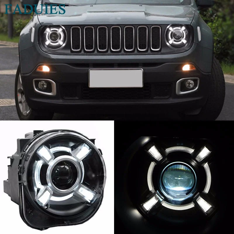 FADUIES Right&Left Composite Headlight Lamp Assembly High Low Beam For