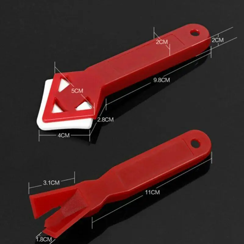 

Adeeing Mini Handmade Tools Scraper Practical Floor Cleaner Tile Cleaner Surface Glue Residual Shovel(Red)