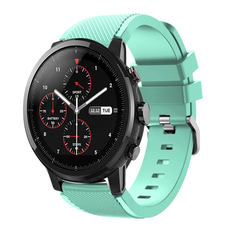 22 мм силиконовые спортивные часы группа для Samsung Gear S3 Smart Watch ремешок для Xiaomi Huami Amazfit Stratos 2/2 s Замена