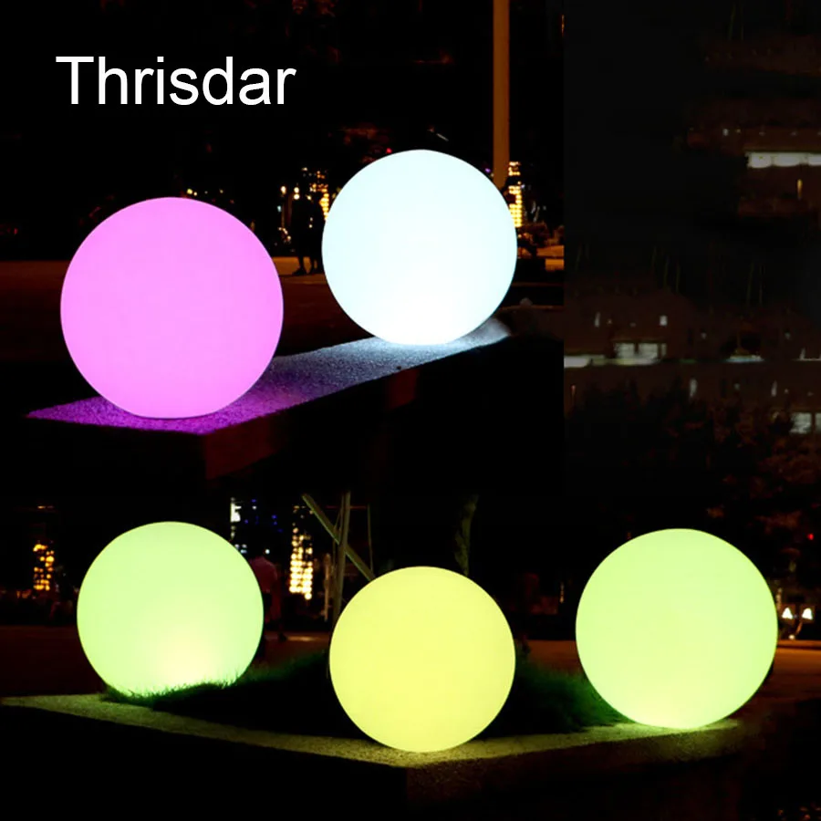 7 цветов RGB LED Плавающий магический шар Светодиодная подсветка бассейн свет IP68