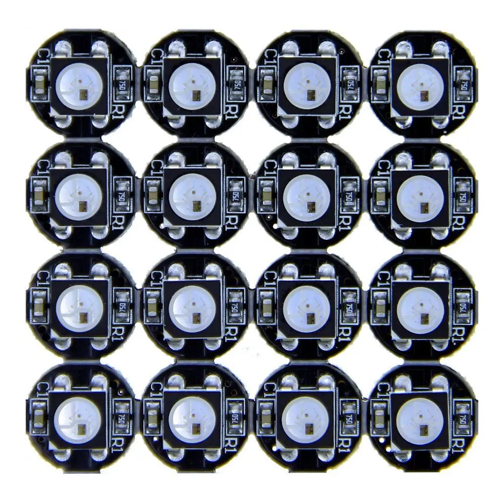 100 шт. IC светодиодный чип WS2812B SK6812 WS2813 SK9822 5050 3528 3535 RGB SMD светодиодный чип DC5V Предварительно смонтированные светодиоды на борту