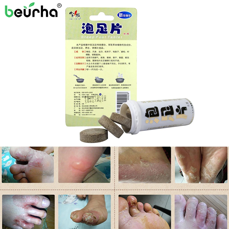 

6PCS Anti-Swelling Foot SPA Ginger Foot Effervescent Tablets Foot Care Treatment for Swelling Ankle Pain Drop Shipping