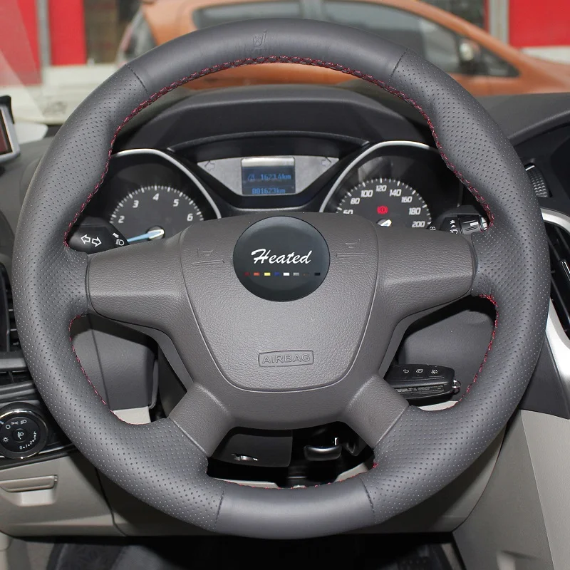 braid on Steering Wheel Cover for Ford Focus 3 KUGA Escape