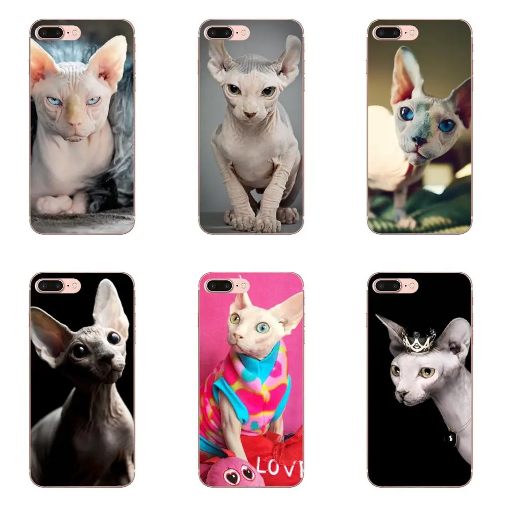 

TPU Mobile Phone Cases Sphynx Cat Unique Design For Xiaomi Redmi Note 2 3 3S 4 4A 4X 5 5A 6 6A Pro Plus