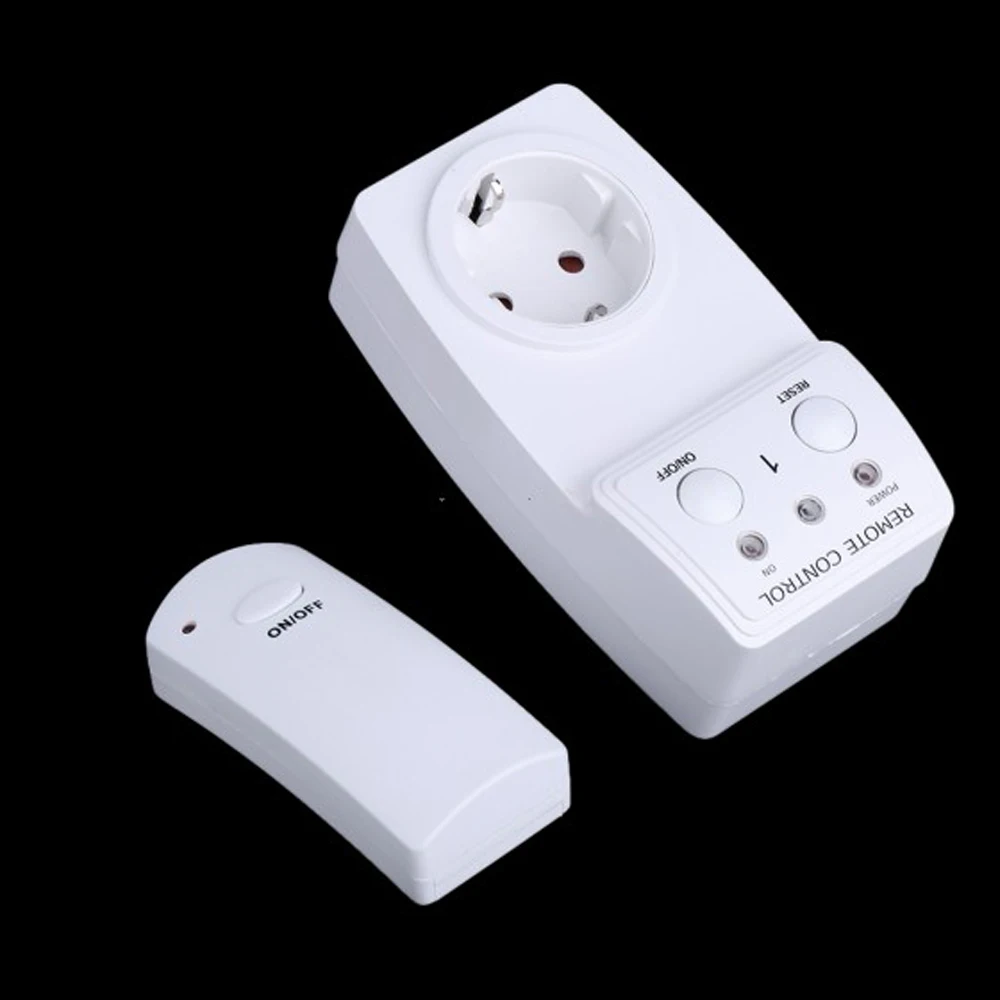 230V 60Hz Wireless Remote Control Power Outlet Plug Socket Switch EU Plug