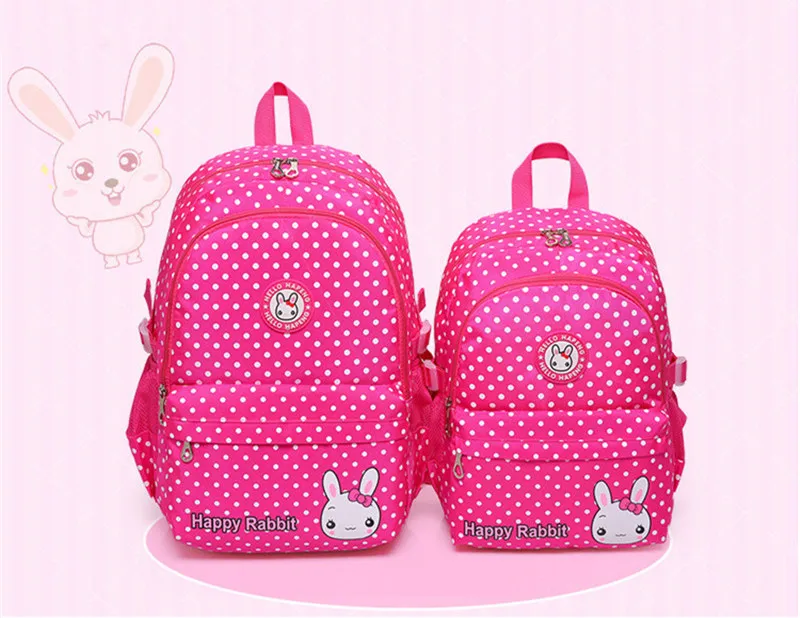 Школьный рюкзак с принтом в горошек, модные детские милые рюкзаки для девочек, школьные рюкзаки для начальной школы, Mochila