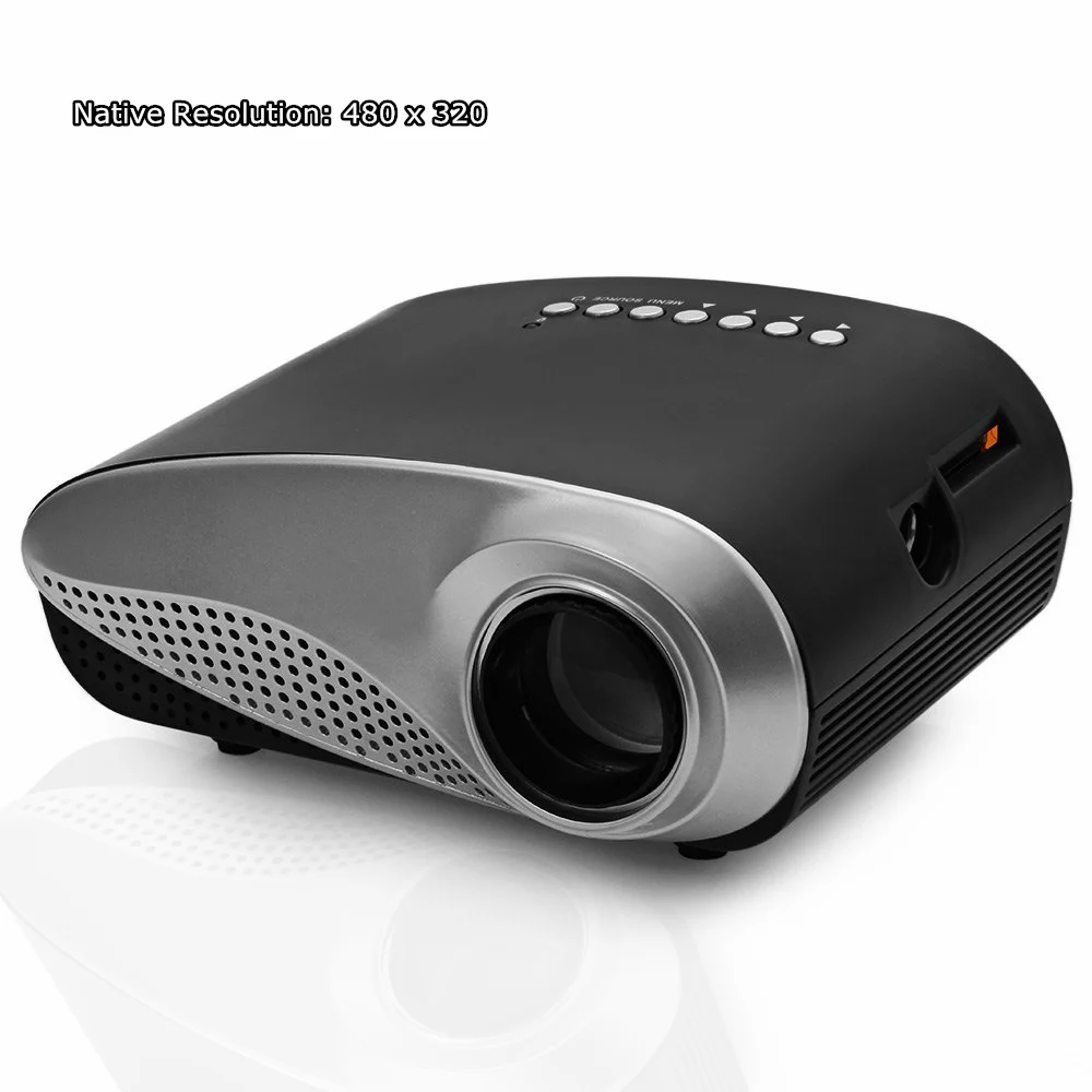 

H60 Mini LED Projector Portable Home Cinema Theater LCD with HDMI / VGA / USB + Remote Control Proyector EU Plug Mini Projector