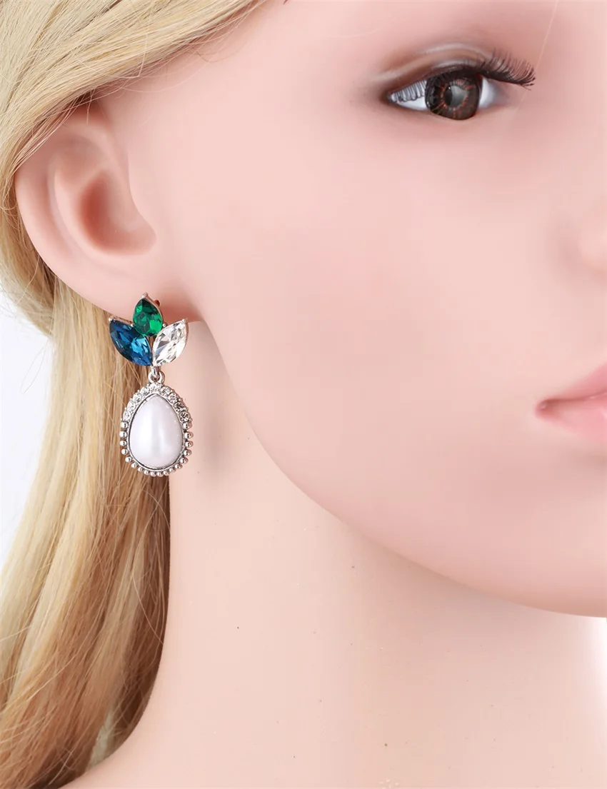 Оливковая огранка Австрийские кристаллы бутон цветок каплевидный жемчуг