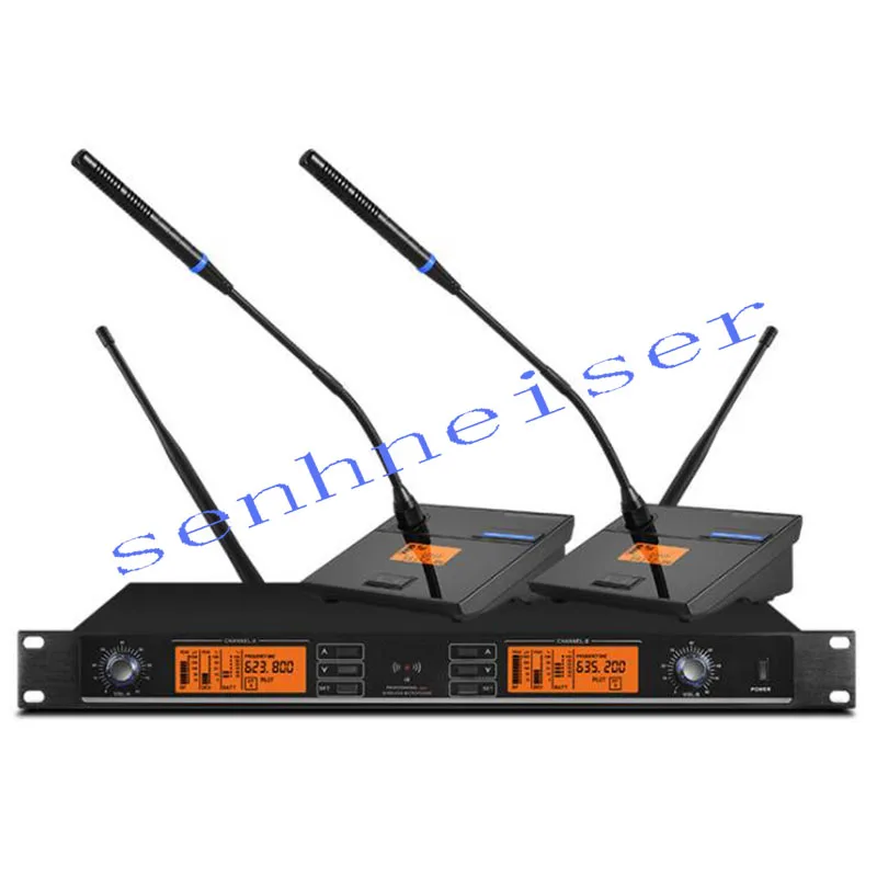 اللاسلكية مكبر صوت للمؤتمرات نظام UHF المهنية معقوفة سطح المكتب ميكروفون ميكروفون ل اجتماع