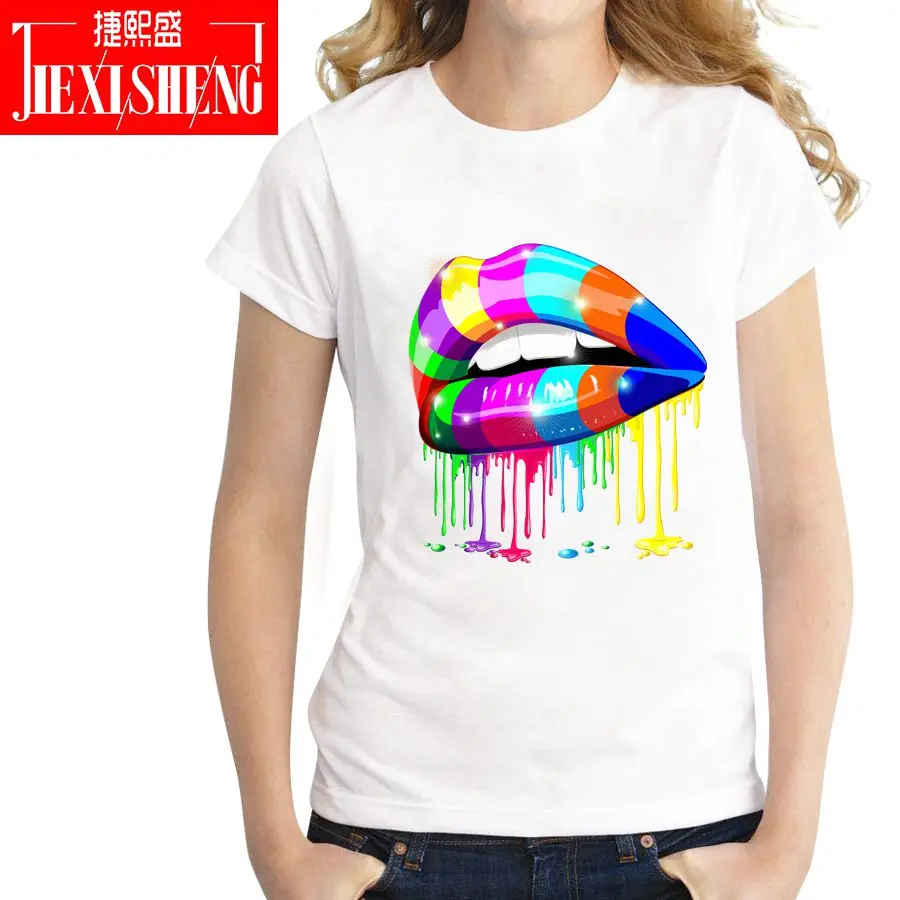 جديد مضحك مثير الشفاه طباعة تي شيرت امرأة محب تي شيرت الصيف بارد عارضة فتاة قمم المرأة قصيرة الأكمام الإناث المحملات جديد مضحك مثير الشفاه طباعة تي شيرت امرأة محب تي شيرت الصيف بارد عارضة فتاة قمم المرأة قصيرة الأكمام الإناث المحملات