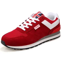 LGFM-Мужская дышащая обувь с сетчатой поверхностью; movemalet; повседневная обувь; Цвет Красный; 42