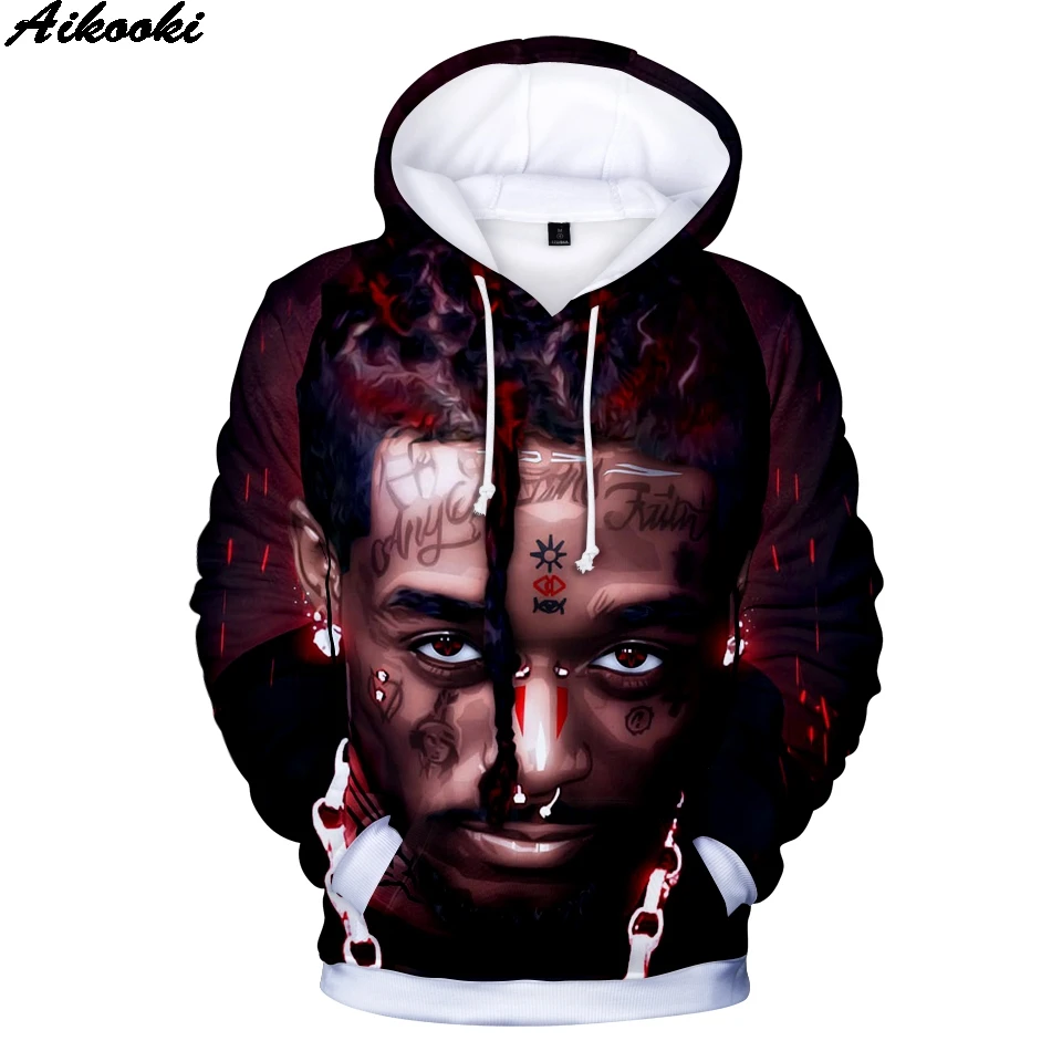 Рэппер Lil uzi VERT 3D толстовки для мальчиков/девочек хип-хоп толстовка осень-зима