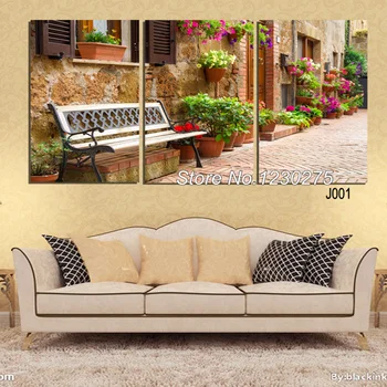 

DIY Diamond Painting Cross Stitch Kits Full Diamond Embroidery 5D Square Diamond Mosaic Home Decor Flowers house triptych HD043