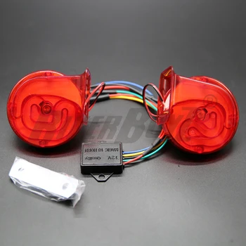 

2PCs 12V 120DB Digital Electric Loud Air Horn 20 Sounds Car Truck Motorcycle Auto Accessories