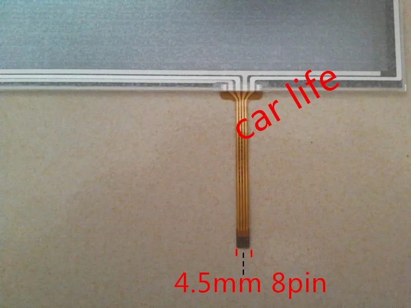 Flash Deal wholesale 10 pcs 8 inch  4.5mm 8 pin 190*120 mm Black glass touch screen panel Digitizer Lens for  car DVD player GPS navigation 0