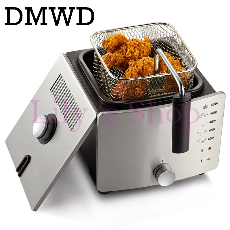 DMWD Stainless Steel Single tank Electrical deep fryer ...