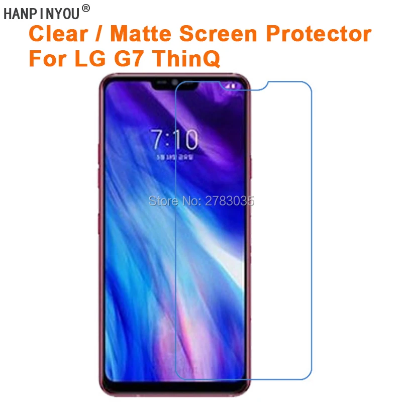 Защитная пленка для LG G7 Plus ThinQ / Fit/One прозрачная глянцевая/Антибликовая матовая