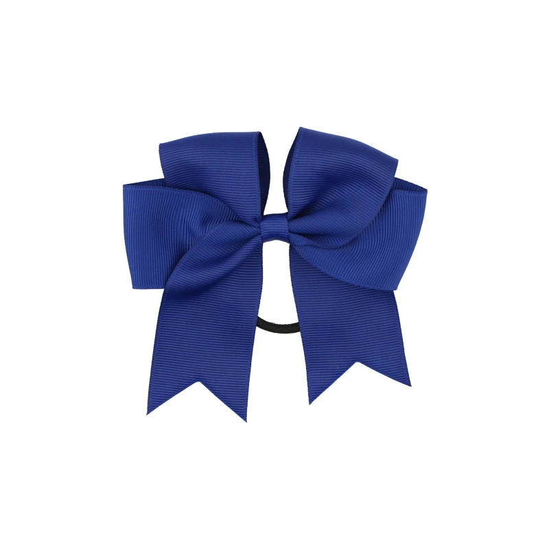 Large Elastic Hair Bands for Dance Girls Handmade Grosgrain Ribbon Hair Bows with Clips Kids Hair Accessories (4)