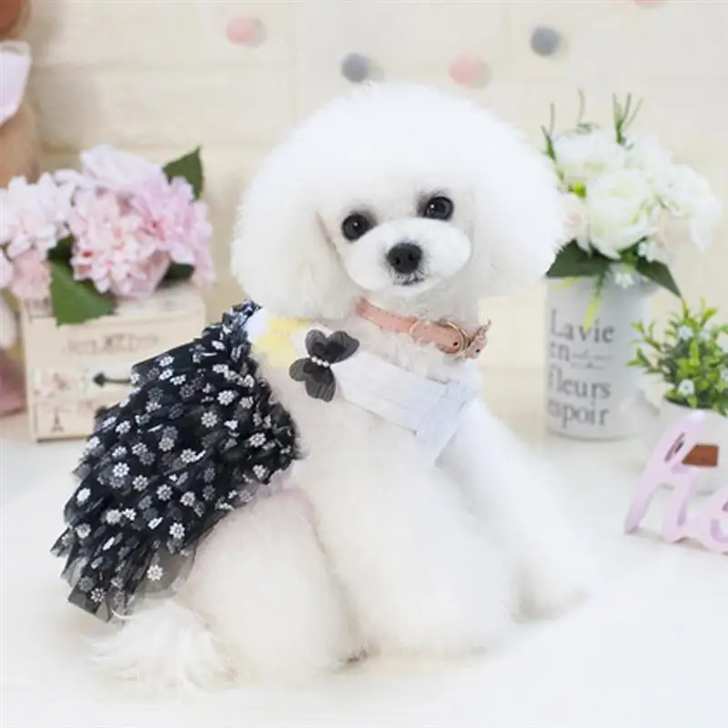 Small Dog Girl Dress Lace Tutu Vest Apparel Clothes For Pet Puppy Puppy