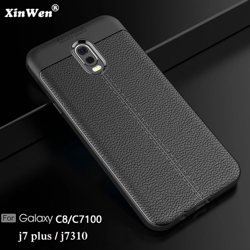 XinWen Роскошный чехол для телефона samsung galaxy c8 j7 plus C7 2017 C7100 силиконовый на заднюю