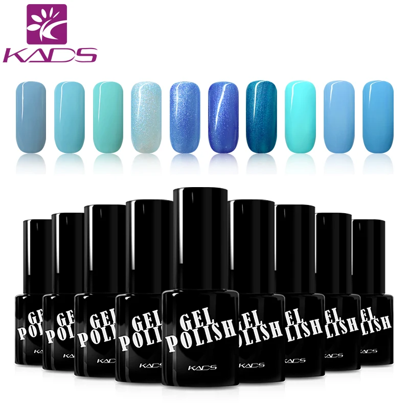 

KADS New Arrival Gel Nail Polish Blue Series Soak Off UV LED Lamp 9.5ML Nail Art Long-lasting Gel Polish Vernis Semi Permanant
