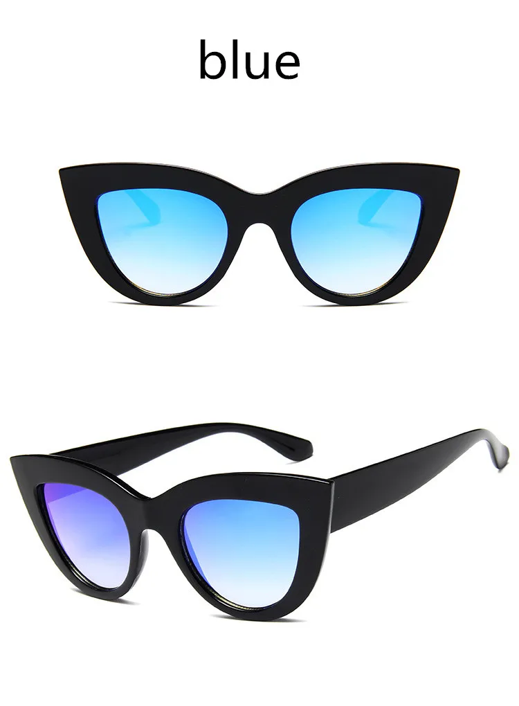 ASOUZ 2018 new fashion ladies cat eye sunglasses retro men's triangle UV400 glasses international high-end brand sunglasses (5)