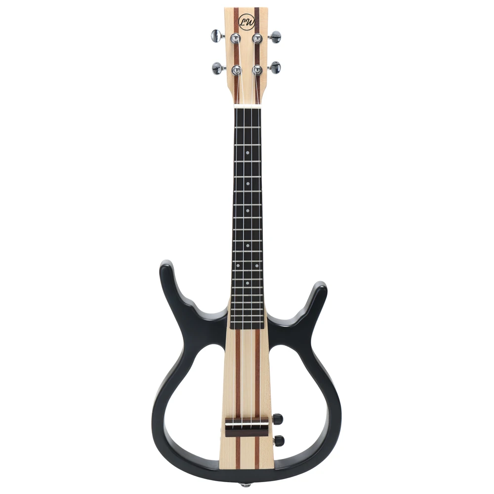 

Beautiful Sound Ukulele 4 Strings 26in Acoustic Electric Little Guitar Connect the Earphone and Speaker Ukulele for Performance