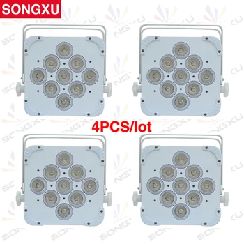 

SONGXU 4pcs/lot 9X10W 4in1 RGBW Wireless DMX Battery Powered Par Light/Long Lifespan LED Par/SX-WBPL0910