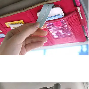 

Multifunction Universal Car Visor Organizer Holder PU Leather Case for Card Glasses Car Accessories Sun Visor Organizer