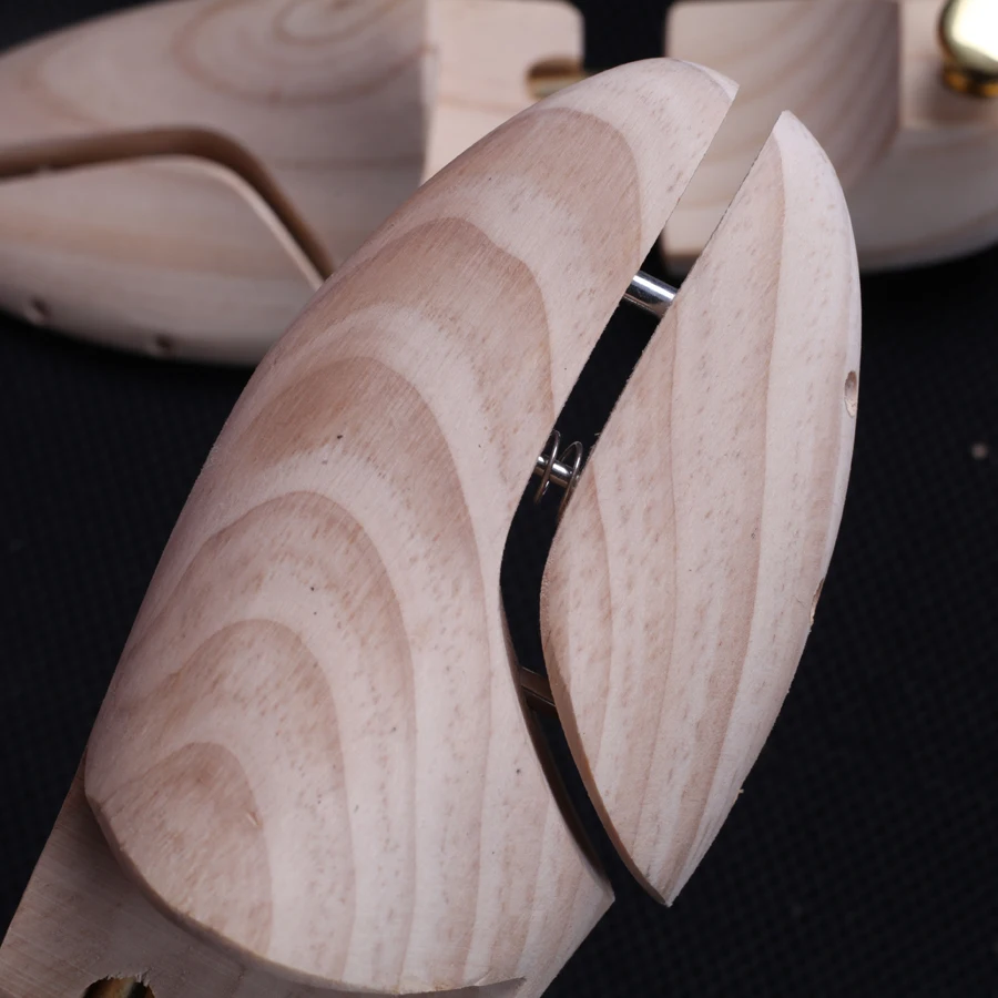 Online Zapatos de madera de pino árboles perilla de Metal longitud y anchura ajustables Cuidado del zapato
