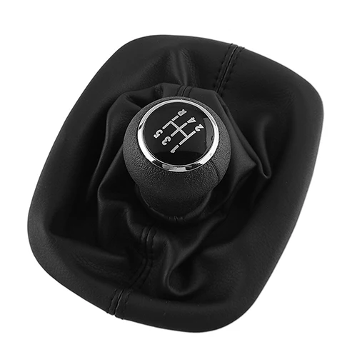 Черного цвета на каблуках высотой 5-Скорость рукоятка рычага переключения передач Шестерни Загрузки Крышка для Volkswagen PASSAT B5