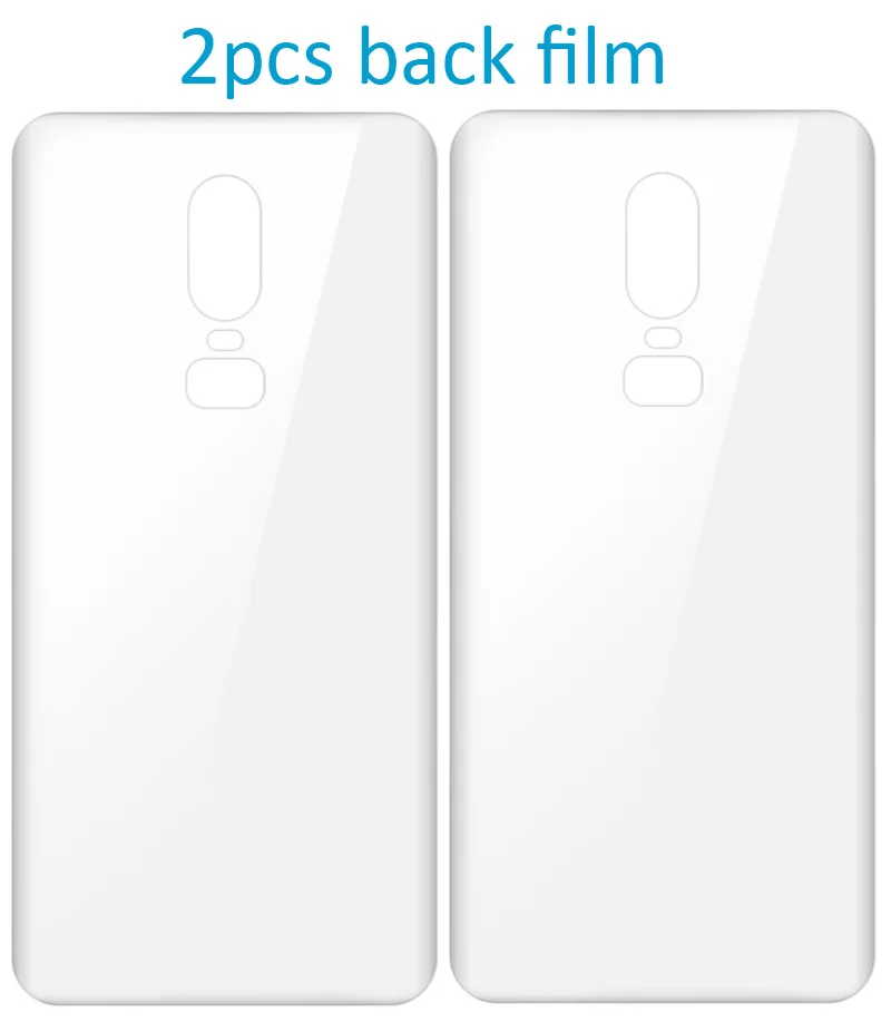 2xback Imak Гидрогелевая пленка 3 III для Oneplus 7 Pro 6T 6 задняя Передняя Задняя Защитная Прозрачная Олеофобная пленка - Цвет: 2xback