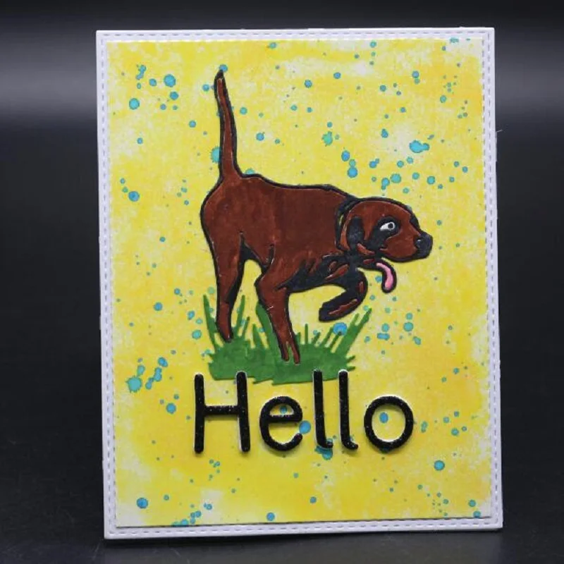 

Glita Creatif dog card craft dies for embossing albulm photo decorative new metal cutting dies for crafting and scrapbooking die