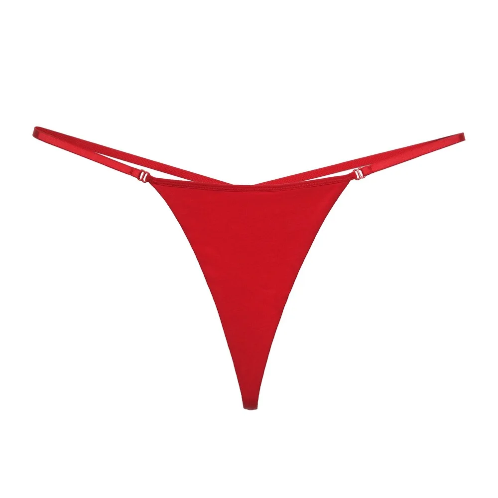 2018 Hot Sexy Underwear Women's Briefs Womens Sexy Stripper Micro Thong G string Pure Colour Ladies Panties Panty G008