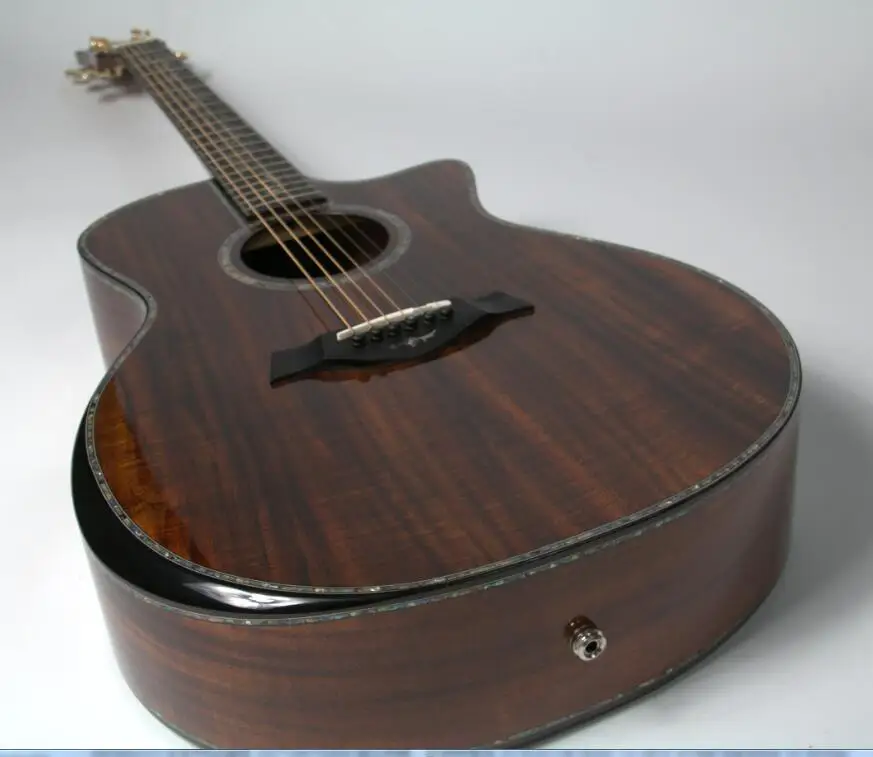High Quality Starshine Luxury Acoustic Guitar Full Solid AAA Koa Top