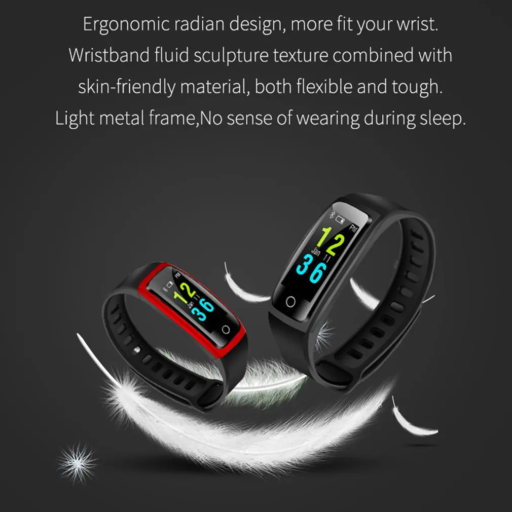 CB606 0 96 дюймов OLED сенсорный экран ежедневно водостойкий пульсометр фитнес трекер