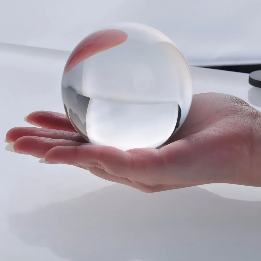 Free shipping 80mm Rare Clear Asian Quartz feng shui ball
