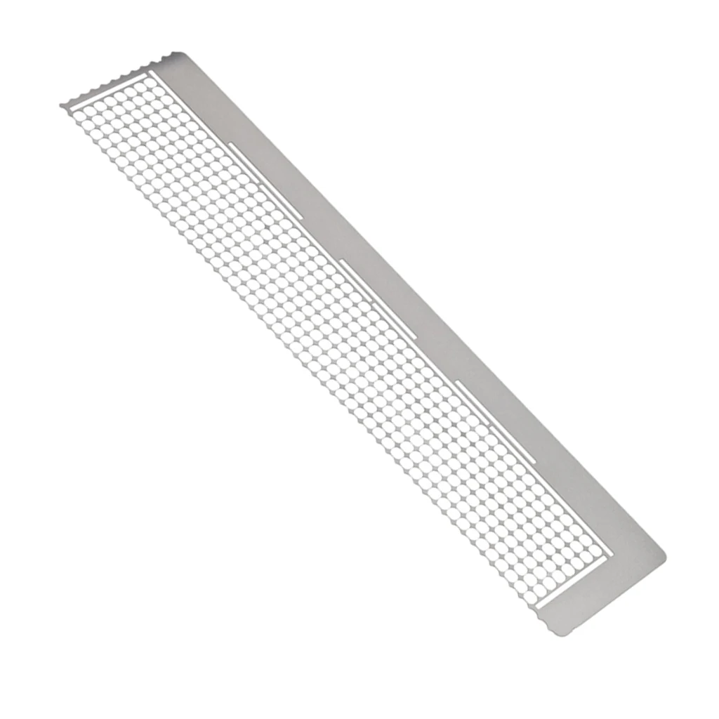 DIY Diamond Painting Stainless Steel Ruler with 216 Blank Grids for Diamond Painting Round Full Drill & Partial Drill