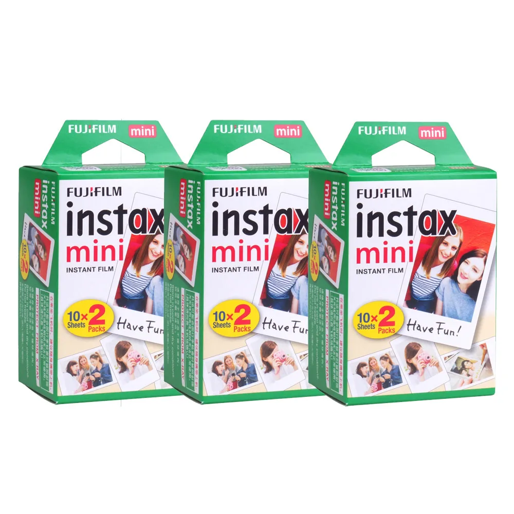 

60 Sheets Fuji Fujifilm Instax Mini 9 Mini 8 Film White Edge Photo Papers For Mini 7s 70 90 25 55 Share SP-1 SP-2 Instant Camera