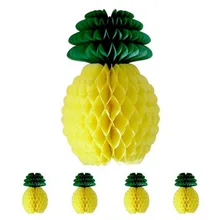 5pcs Pineapple Shape Honeycomb Decoration Fruits Garland Table Centerpiece Honeycomb Paper SUMMER BEACH POOL LUAU PARTY майка print bar summer fruits