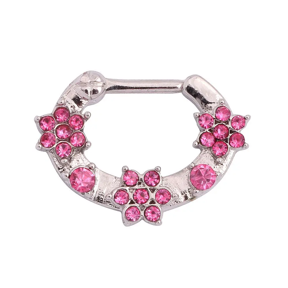 Flower Nose Ring Nose Piercing Jewelryin Body Jewelry from Jewelry