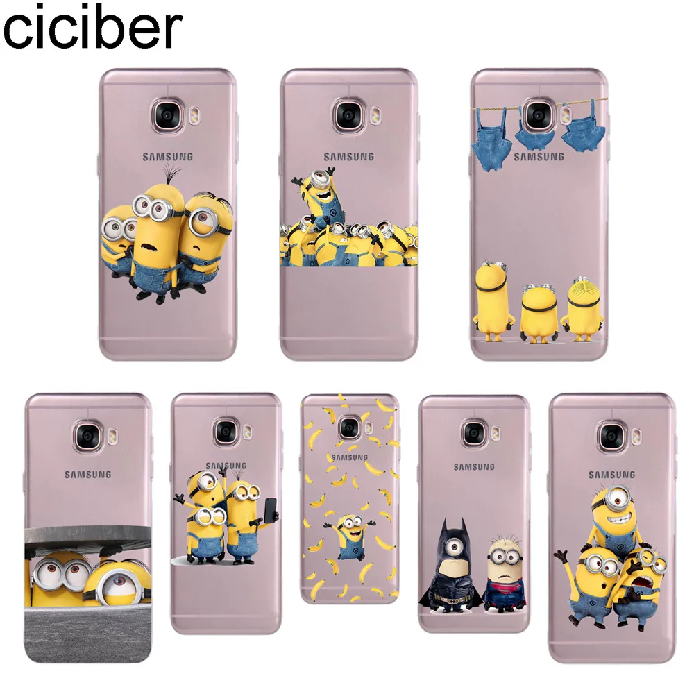 

Ciciber Minions For Samsung Galaxy C7 C7 PRO C5 C5 PRO C9 C9 PRO C10 PRO C10 PLUS Silicone Back Cover Soft TPU Phone Cases Capa