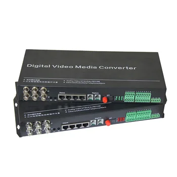 

Fiber optic Bi-Directional Video Audio Data Alarm Ethernet Digital Transmitter & Receiver Single Mode FC 20KM for CCTV