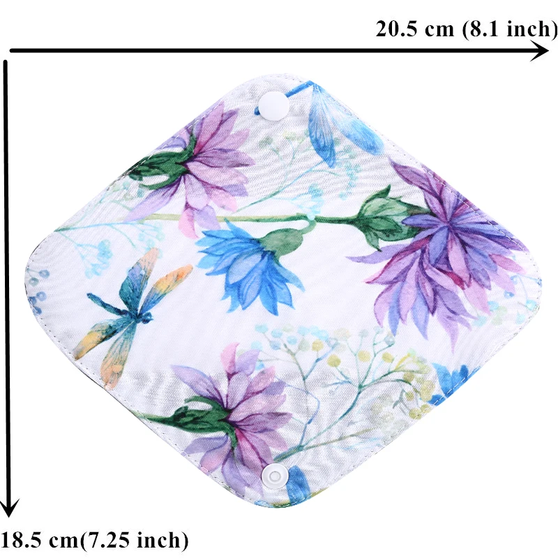 [simfamily] 10 PC Reusable Waterproof Bamboo Charcoal Cloth Panty Liner,Mixed Color, Selling