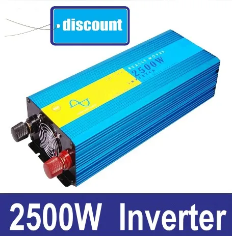 

Off Grid Solar Power Inverter, 2500w 24vdc to 120vac inverter, Pure Sine Wave Power Invertor