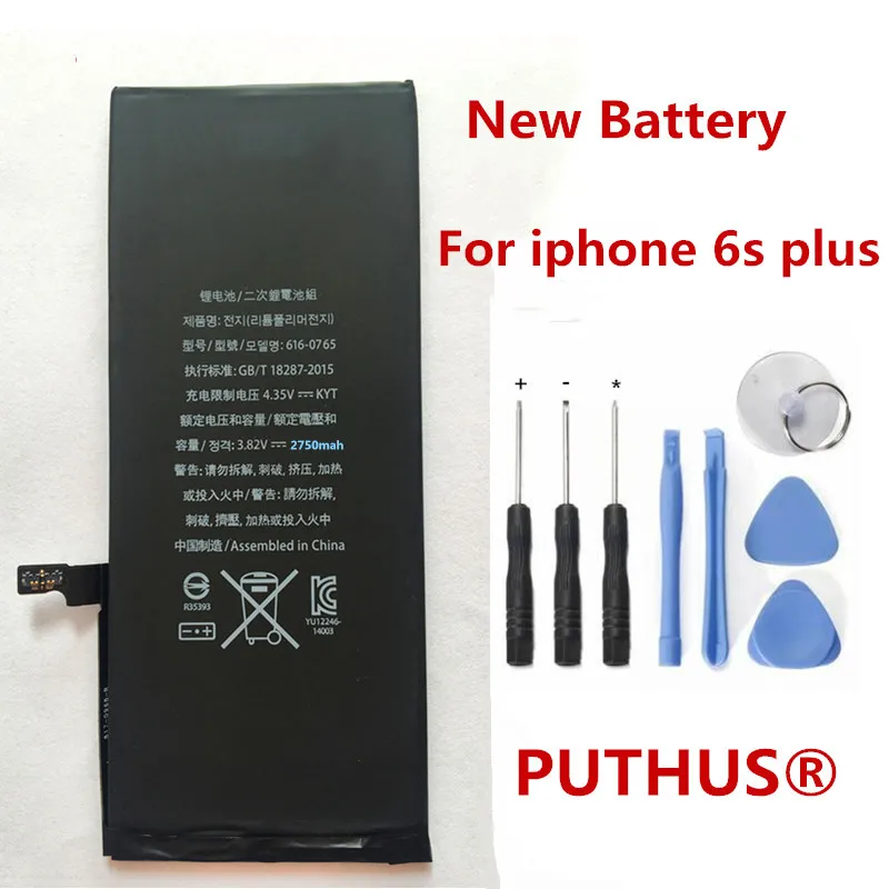 2750Mah For iphone 6s plus battery 0 Cycle 3.8V Internal Li ion battery