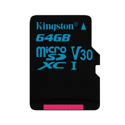 Kingston microSDHC холст Go 64 ГБ 4 К FHD MICROSDXC TF карты памяти для Дрон для GoPro (SDCG2/64 gbsp)